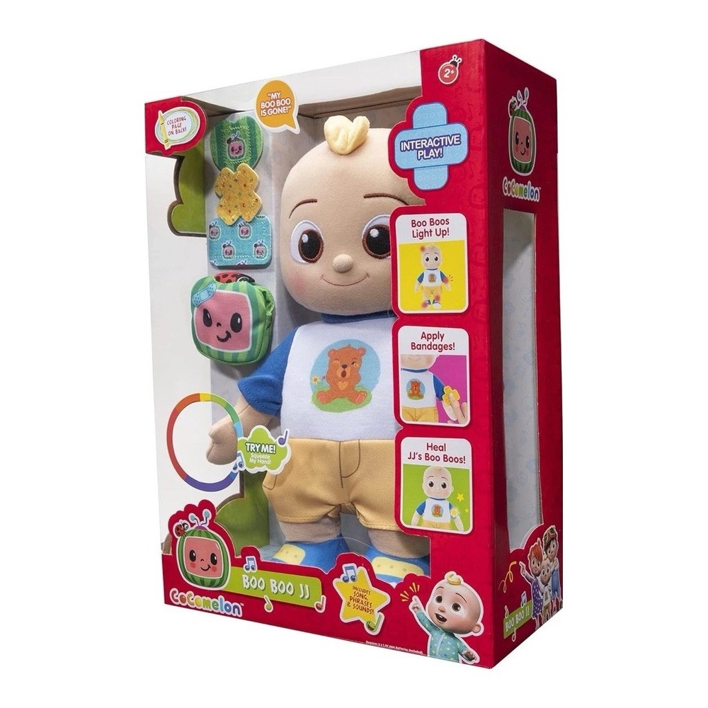 CoComelon Official Boo Boo JJ Plush Doll Interactive Toy Doctor Pretend Play New